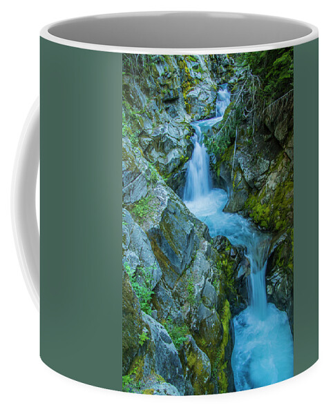 Mt Rainier Coffee Mug featuring the photograph Tumbling by Doug Scrima