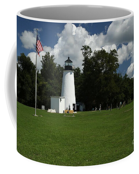 Turkey Coffee Mug featuring the photograph Turkey Point Lighthouse by Donald C Morgan