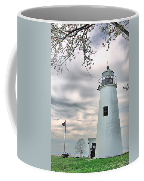 Lighthouse Coffee Mug featuring the photograph Turkey Point Lighthouse by Mark Fuller