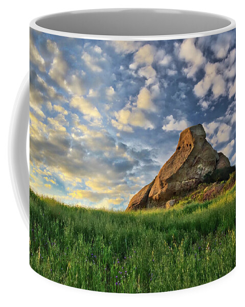 Turtle Rock Coffee Mug featuring the photograph Turtle Rock At Sunset 2 by Endre Balogh
