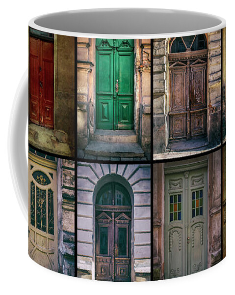 Olsztyn Coffee Mug featuring the photograph Twelve gates of my hometown by Jaroslaw Blaminsky