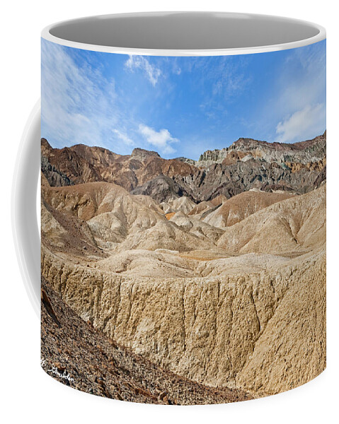 Arid Climate Coffee Mug featuring the photograph Twenty Mule Team Canyon by Jeff Goulden