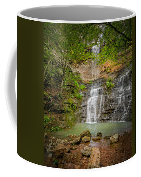 Ozarks Coffee Mug featuring the photograph Twin Falls by James Barber