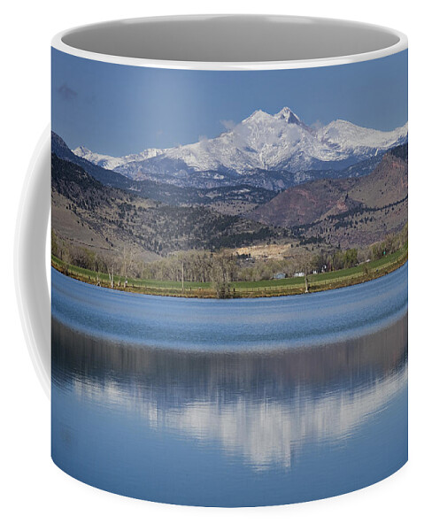 Beautiful Coffee Mug featuring the photograph Twin Peaks McCall Reservoir Reflection by James BO Insogna