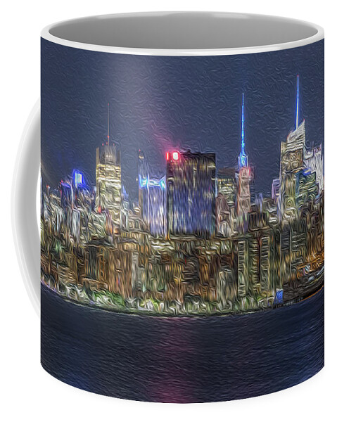 Nyc Coffee Mug featuring the photograph Twinkle Big City by Elvira Pinkhas