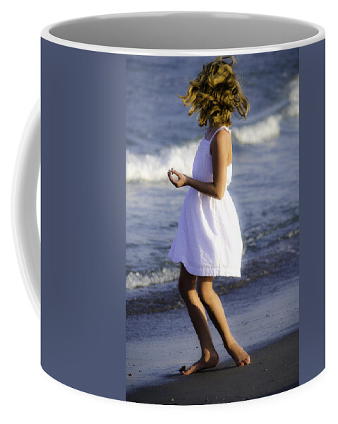 Beach Cottage Life Coffee Mug featuring the photograph Twirling by Mary Hahn Ward