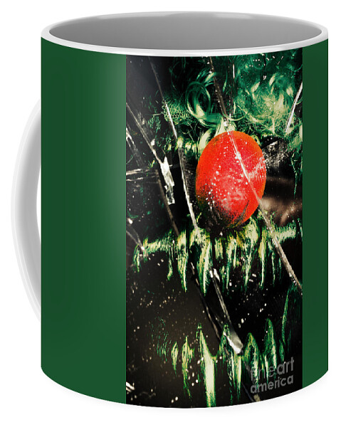 Evil Coffee Mug featuring the photograph Twisted evil clown portrait by Jorgo Photography