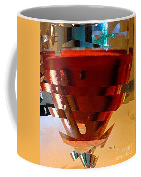 Hawaii Coffee Mug featuring the digital art Twisted Wine Glass by Dorlea Ho