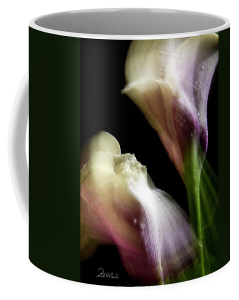 Color Coffee Mug featuring the photograph Twisting Cala Lily Two by Frederic A Reinecke