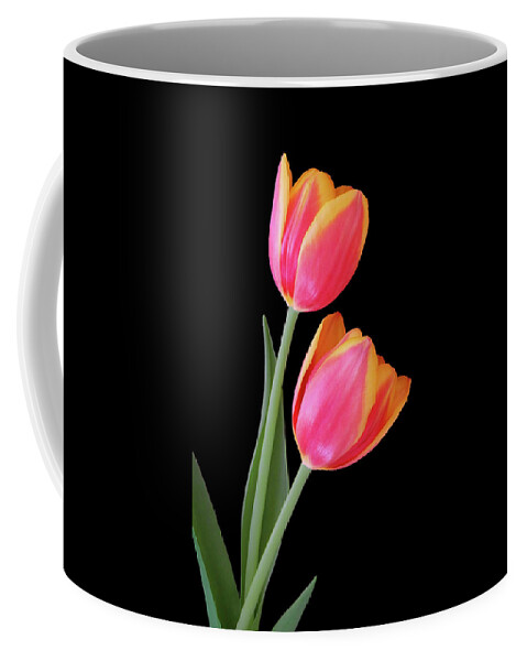 Tulips Coffee Mug featuring the photograph Two Beauties by Johanna Hurmerinta