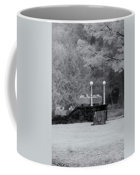 St Lawrence Seaway Coffee Mug featuring the photograph Two Lamp Posts by Tom Singleton