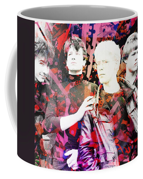 U2 Coffee Mug featuring the digital art U2 by Anne Thurston