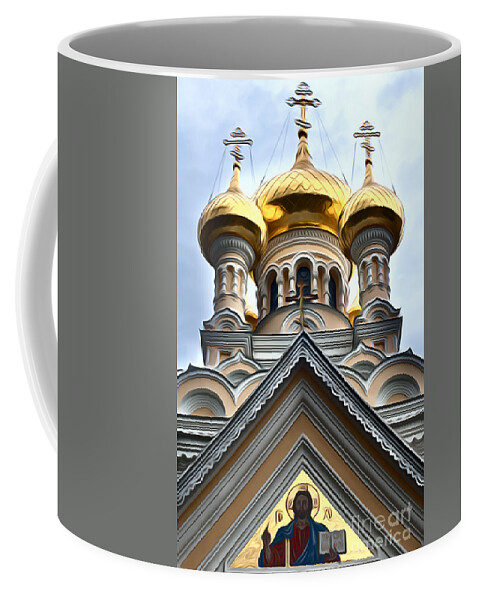 Ukrainian Coffee Mug featuring the photograph Ukrainian church by Andrew Michael