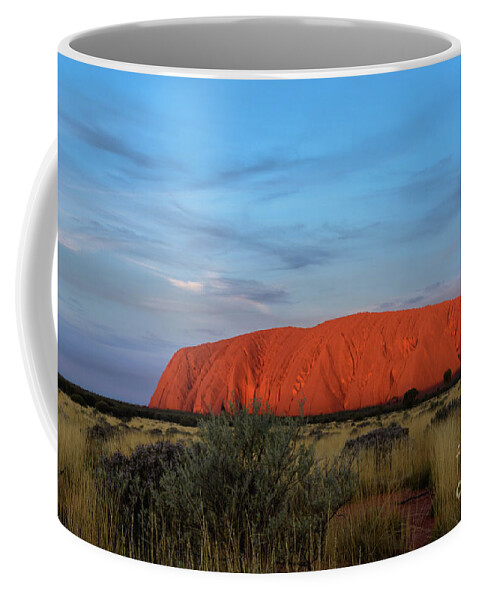 Mountain Coffee Mug featuring the photograph Uluru Sunset 03 by Werner Padarin