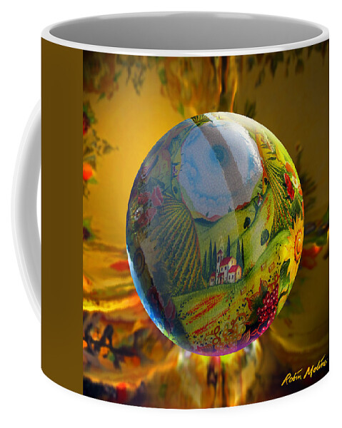Tuscan Sun Coffee Mug featuring the painting Under a Tuscan Sun by Robin Moline