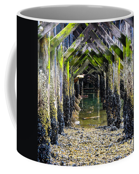 Ocean Coffee Mug featuring the photograph Under The Boardwalk by Rand Ningali
