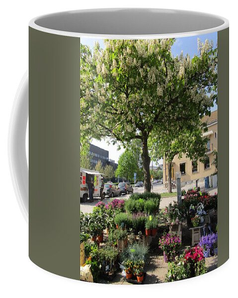 Flowermarket Coffee Mug featuring the photograph Under The Chestnut Tree by Rosita Larsson