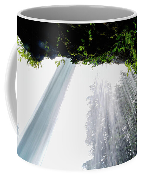 Tim Dussault Coffee Mug featuring the photograph Under the Falls by Tim Dussault