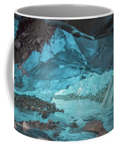 Ice Caves Coffee Mug featuring the photograph Under The Glacier by David Kirby