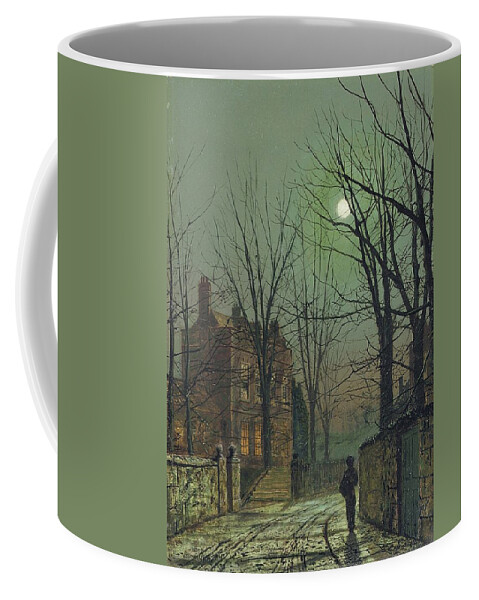 Grimshaw Coffee Mug featuring the painting Under The Moon by Pam Neilands