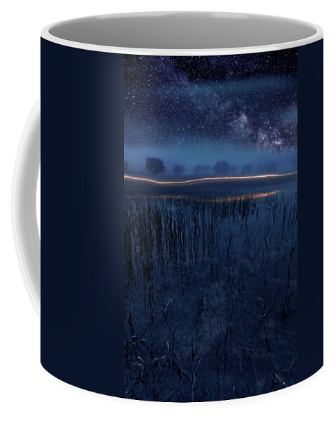 Night Coffee Mug featuring the photograph Under the shadows by Jorge Maia