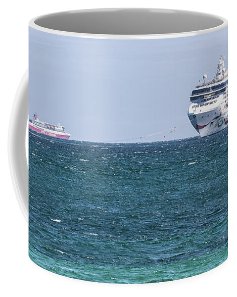 Bay Coffee Mug featuring the photograph Under tow by Howard Ferrier
