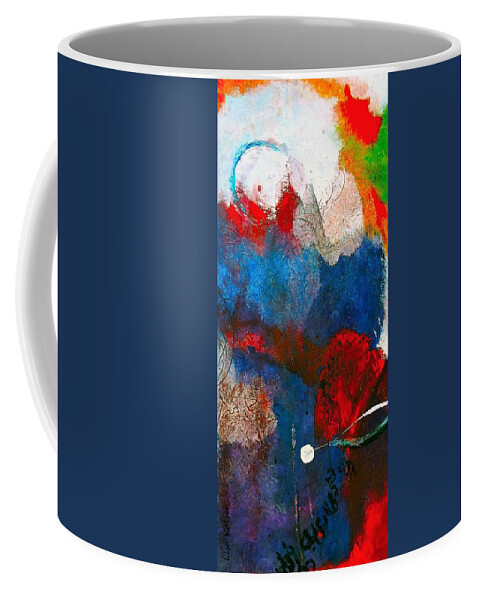 Alien Coffee Mug featuring the painting Anomaly by Lisa Kaiser
