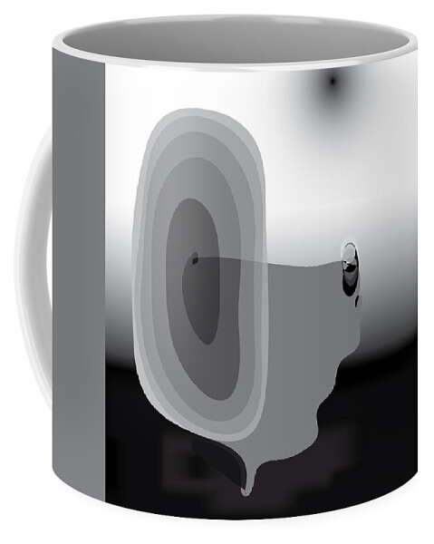 Abstract Coffee Mug featuring the digital art Unfair Spiral by Kevin McLaughlin