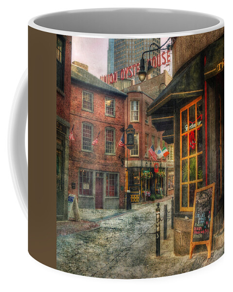 Union Oyster House Coffee Mug featuring the photograph Union Oyster House - Blackstone Block - Boston by Joann Vitali