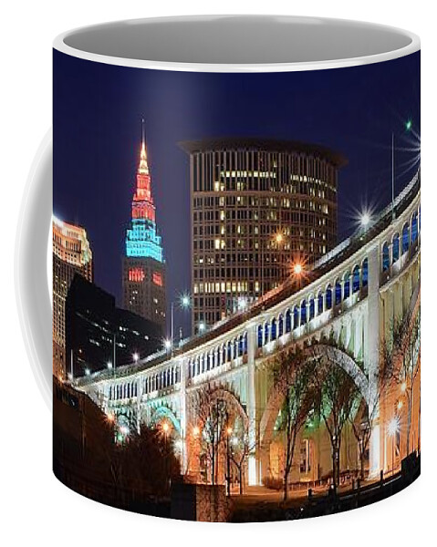 Cleveland Coffee Mug featuring the photograph Unique Perspective by Frozen in Time Fine Art Photography
