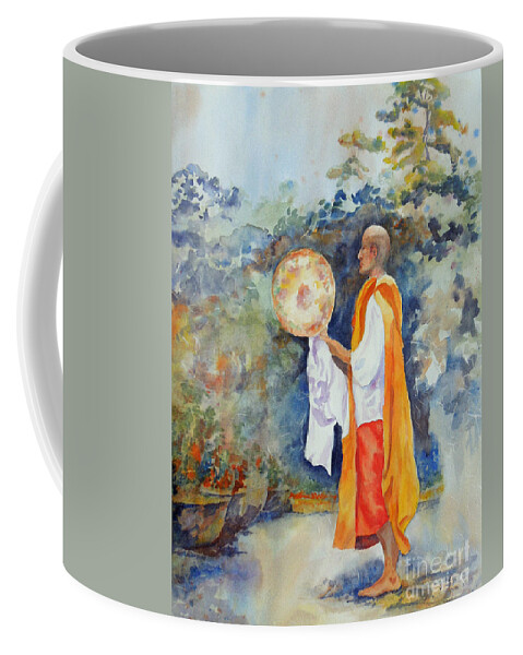 Japan Coffee Mug featuring the painting Unity by Mary Haley-Rocks