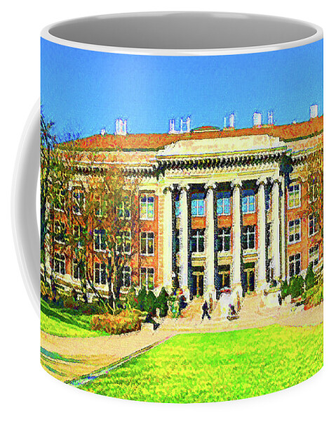 University Of Minnesota Coffee Mug featuring the mixed media University of Minnesota by DJ Fessenden