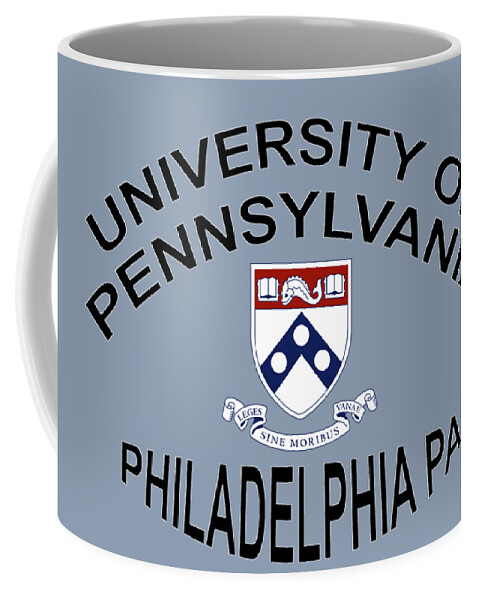University Coffee Mug featuring the digital art University Of Pennsylvania Philadelphia PA. by Movie Poster Prints