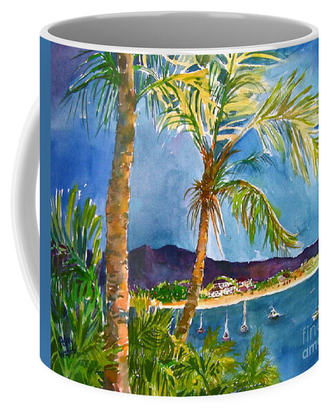 Manzanillo Coffee Mug featuring the painting Unraveling Velvet by Patsy Walton