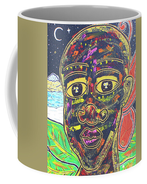 Painting - Acrylic Coffee Mug featuring the painting Untitled II by Odalo Wasikhongo