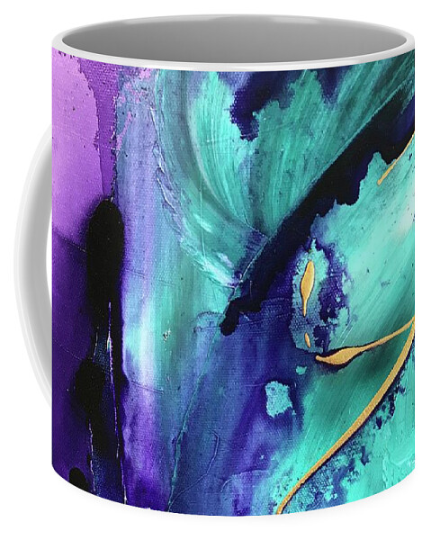 Acrylic Coffee Mug featuring the painting Untitled by Laura Jaffe