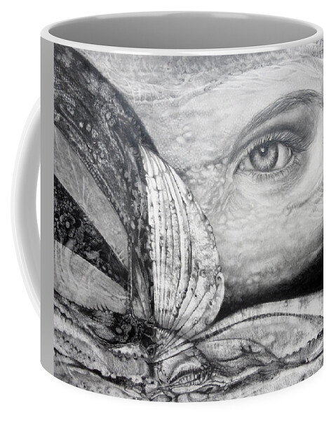 Art Of The Mystic Coffee Mug featuring the drawing Untitled P 1010381 by Otto Rapp