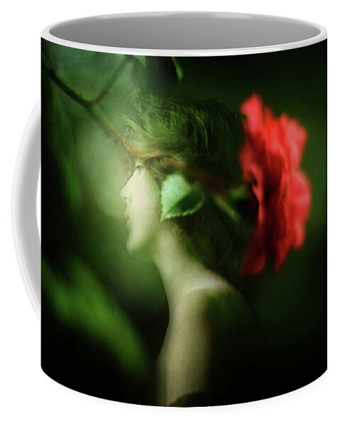 Pink Coffee Mug featuring the photograph Upon the Green Night by Rebecca Sherman