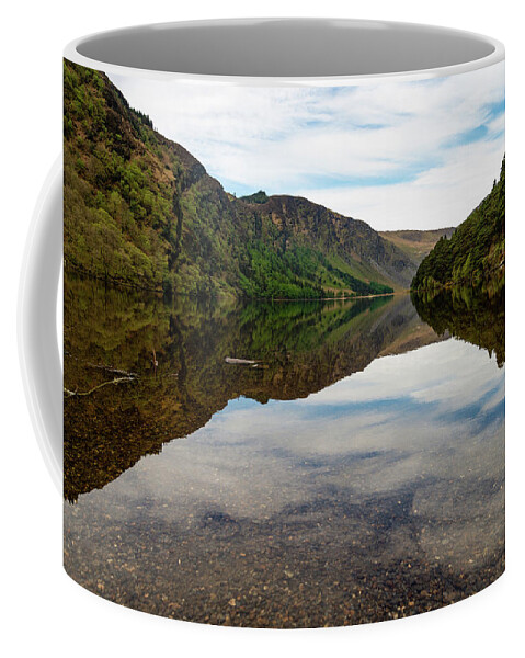 Upper Lake Glendalough Coffee Mug featuring the photograph Upper Lake Glendalough by Martina Fagan
