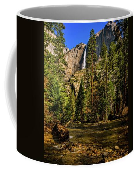 California Coffee Mug featuring the photograph Upper Yosemite Falls from Yosemite Creek by John Hight