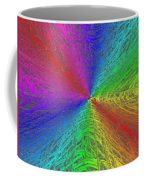 Abstract Coffee Mug featuring the digital art Urban Colorful by Tim Allen