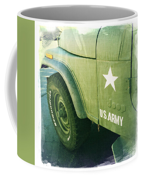Us Army Jeep Coffee Mug featuring the photograph US Army Jeep by Nina Prommer