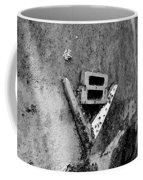 V8 Coffee Mug featuring the photograph V8 Emblem by Matthew Mezo
