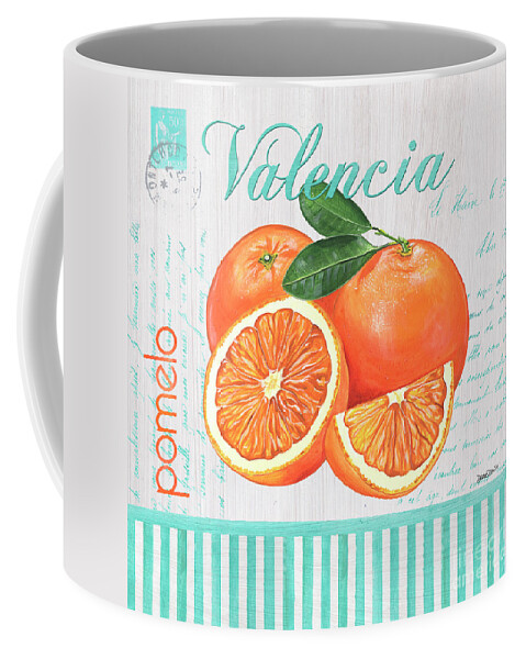 Orange Coffee Mug featuring the painting Valencia 1 by Debbie DeWitt