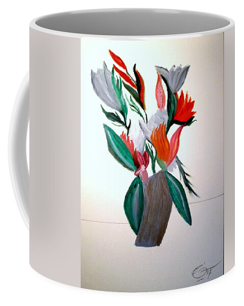 Flowers Coffee Mug featuring the painting Valentine by Bill O'Connor by Bill OConnor