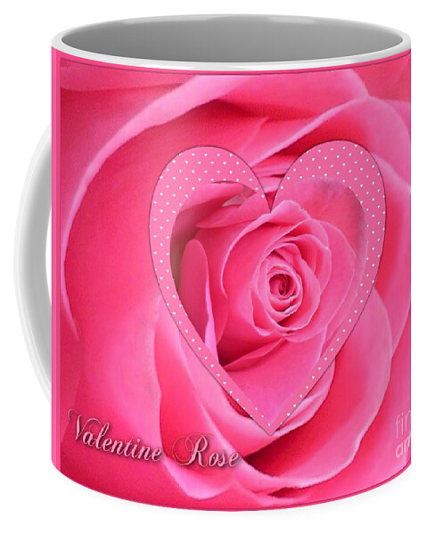 Roses Coffee Mug featuring the photograph Valentine Rose by Joan-Violet Stretch