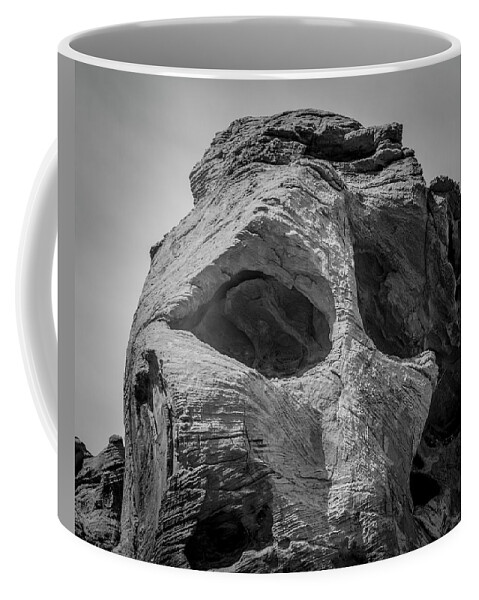 Nevada Coffee Mug featuring the photograph Valley of Fire IX BW by David Gordon