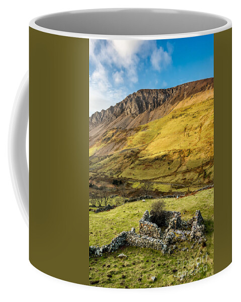 Nantlle Valley Coffee Mug featuring the photograph Valley Ruins by Adrian Evans