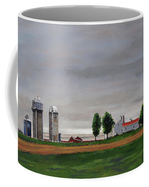 Landscape Coffee Mug featuring the painting Valley View by Craig Morris