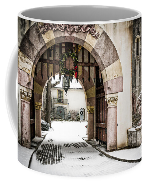 Snow Coffee Mug featuring the photograph Vanderbilt Holiday by Alissa Beth Photography